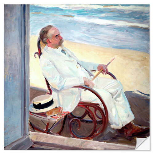 Vinilo para la pared Antonio García en la Playa