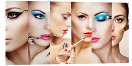 Acrylic print Make-up routine III