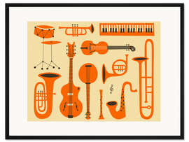 Gerahmter Kunstdruck Just Jazz 1