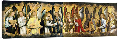 Quadro em tela Christ with angels