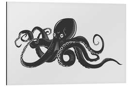 Magnettafel Schwarze Krake