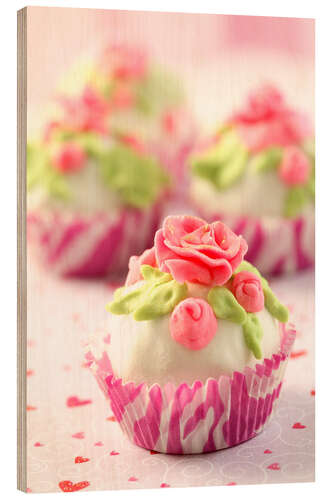 Holzbild Lovely Cupcakes