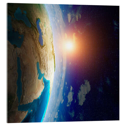 Tableau en verre acrylique La Terre vue de l'espace