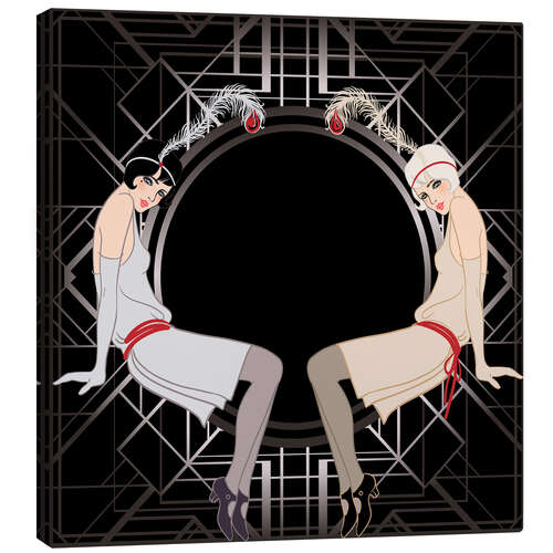 Canvas print Flapper Girls