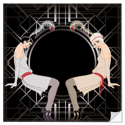 Sisustustarra Flapper Girls