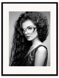 Gerahmter Kunstdruck Retrobrille
