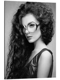 Magnettafel Retrobrille