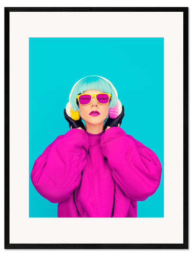 Kunsttryk i ramme Pop Art icon