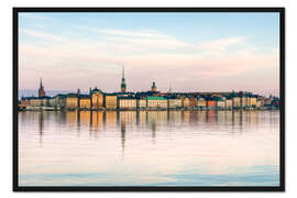 Gerahmter Kunstdruck Stockholm in Schweden, die Altstadt (Gamla stan)
