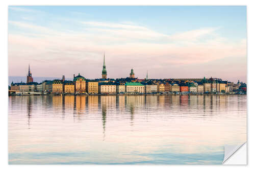 Selvklebende plakat Gamla Stan, Stockholm, Sverige