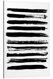 Magnettafel Schwarze Linien auf Weiß