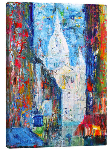 Canvas print Impressionistic city