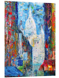 Foam board print Impressionistic city