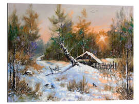 Gallery print Wintry sunset