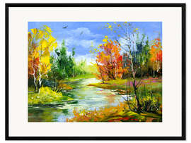 Framed art print Autumn landscape