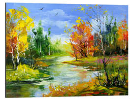 Magnettafel Herbstliche Landschaft