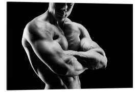 Magnettafel Bodybuilder mit verschränkten Armen