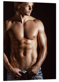 Magnettafel Sexy junger Mann