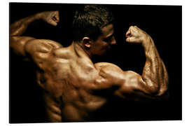 Aluminiumsbilde Bodybuilder posing