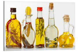 Magnettafel Olivenöl mit Gewürzen und Kräutern