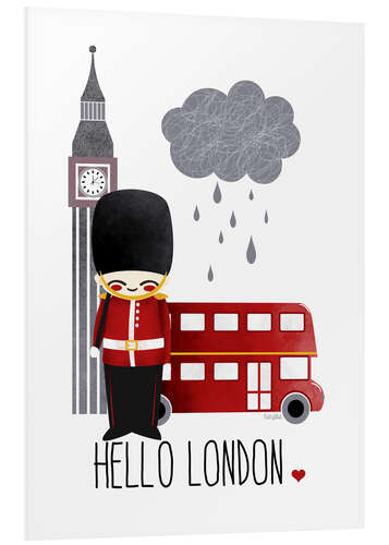 Hartschaumbild Hello London (Hallo, London)