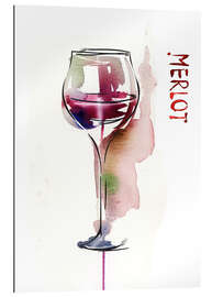 Gallery print Glass of Merlot