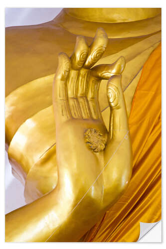 Wandsticker Goldene Hand Gottes