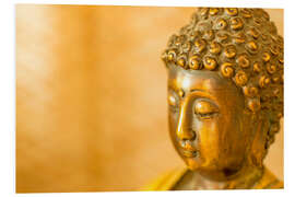 Foam board print golden Buddha