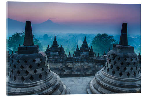 Acrylic print Borobudur temple, Java