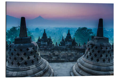 Aluminium print Borobudur temple, Java