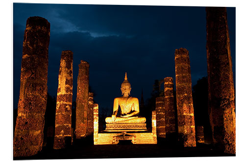 Foam board print Buddha in Sukothai, Thailand