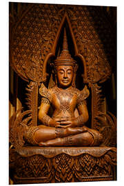 Tableau en PVC Buddha carved wood