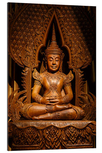 Gallery print Buddha carved wood