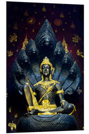 Foam board print Bodhisattva, the God of southern Thailand