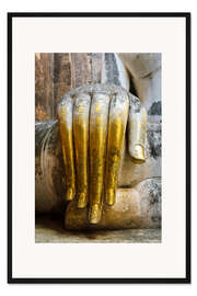 Gerahmter Kunstdruck Die Hand des Buddhas, Wat Si Chum Tempel