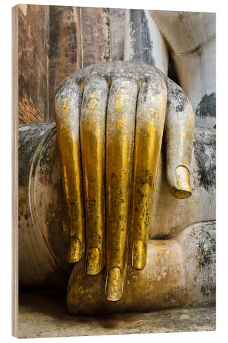 Wood print The hand of Buddha, Wat Si Chum temple