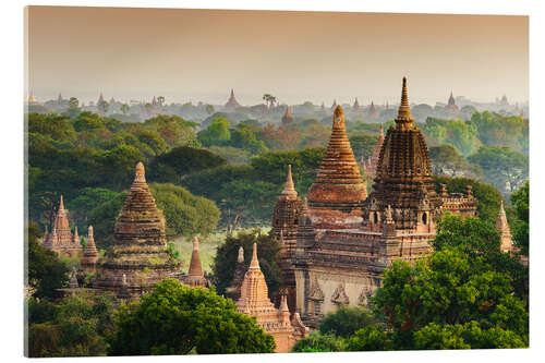 Stampa su vetro acrilico Tempio di Bagan a Mandalay, Myanmar