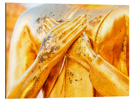 Magnettafel goldene Hände