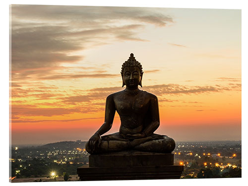 Akrylglastavla Buddha statue at the temple Phrabuddhachay