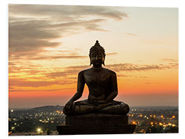 Foam board print Buddha statue at the temple Phrabuddhachay