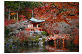 Foam board print Daigoji Temple, Kyoto in autumn