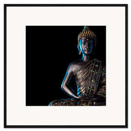 Ingelijste kunstdruk Buddha's Gold