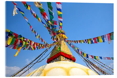 Acrylic print Boudhanath Stupa, Kathmandu