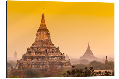 Tableau en plexi-alu Sunrise over ancient Bagan