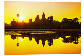 Tableau en PVC Lever du soleil à Angkor Vat au Cambodge