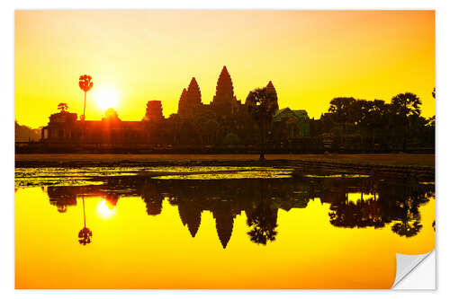 Wall sticker Angkor Wat sunrise at Cambodia