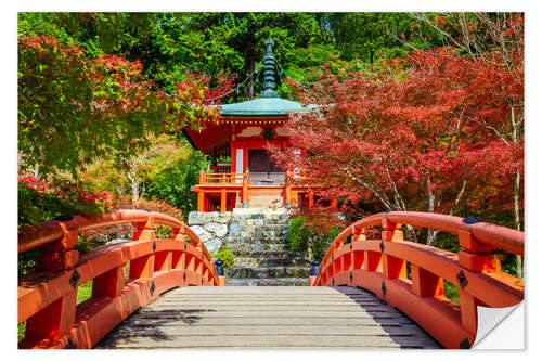 Självhäftande poster Tempel i Kyoto