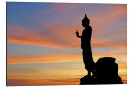 Magnettafel Buddha mit schönen Himmel