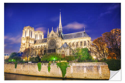 Selvklebende plakat Notre Dame de Paris