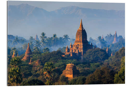 Gallery print Temples of Bagan at sunrise